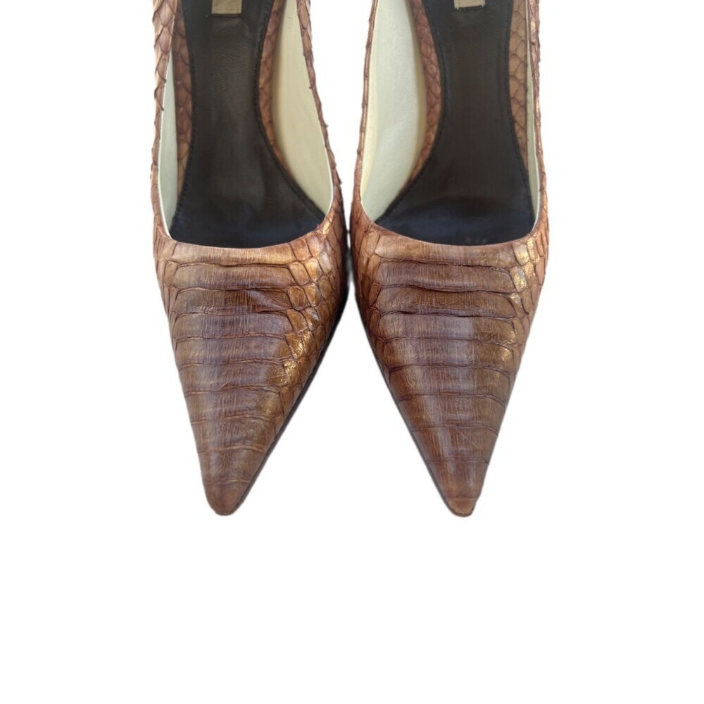 Prada Women's Python Snakeskin Pointed Toe Pumps - image 4